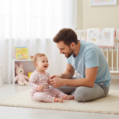 Pyjama bebe rose papa heureux
