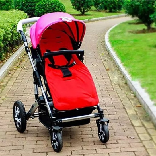 Chanceliere poussette bebe rouge fonce