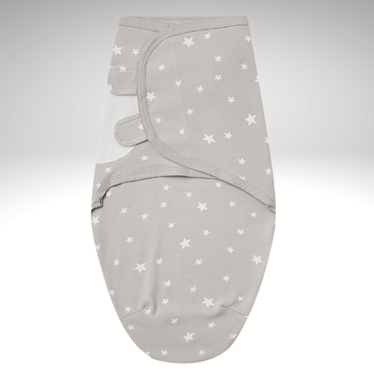 Couverture emmaillotage bebe etoiles kaki