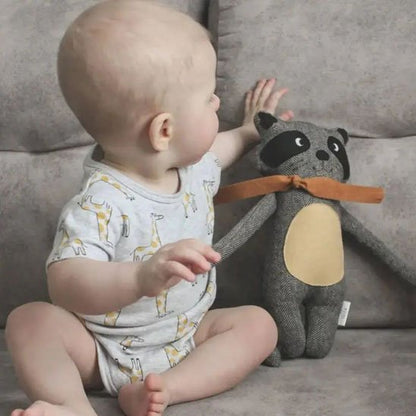 Doudou bébé garçon avec petit panda 