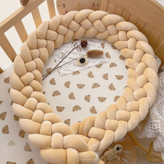 Tour de lit bébé tressé 4 brins