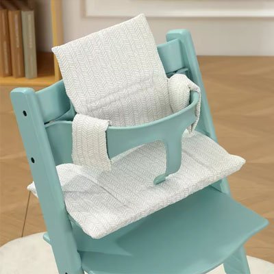 chaise haute coussin comfortbaby bleu