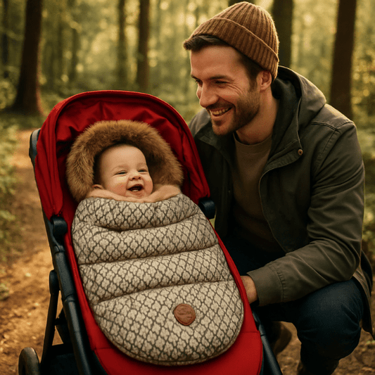 chanceliere poussette protege bebe beige froid