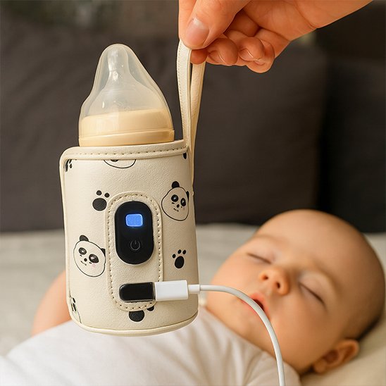 Chauffe biberon nomade pour réchauffer lait déplacement