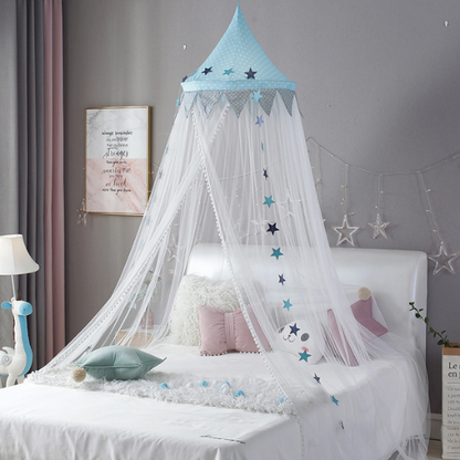 ciel de lit bebe etoile bleu pour garcon
