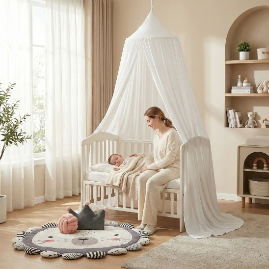 ciel de lit bebe moustiquaire securise