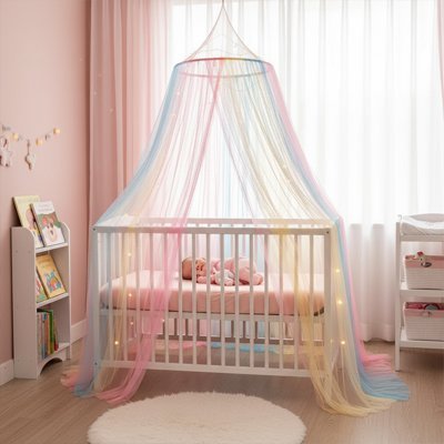 ciel lit chambre bebe feerique multicolore