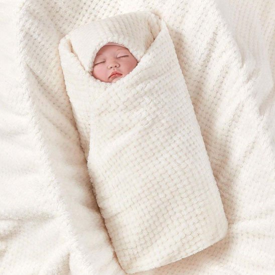 Couverture bébé blanc douceur