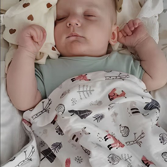 Couverture bébé Hibou Renard