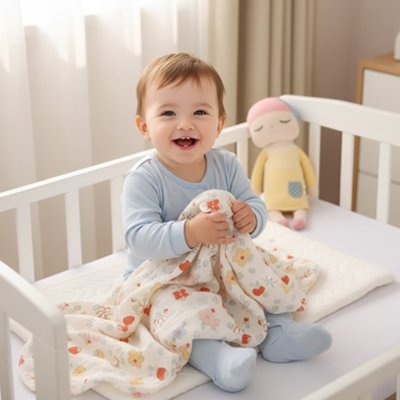 couverture bébé naissance fraise