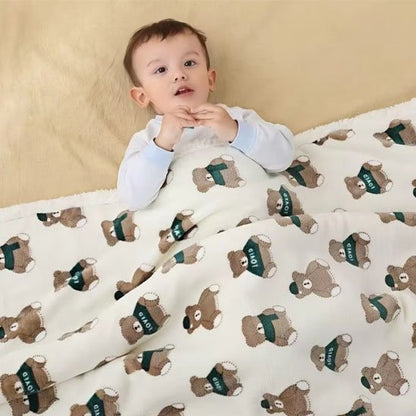 Couverture bébé | Ultra - douce en Coton Bio - Royaume de bébé