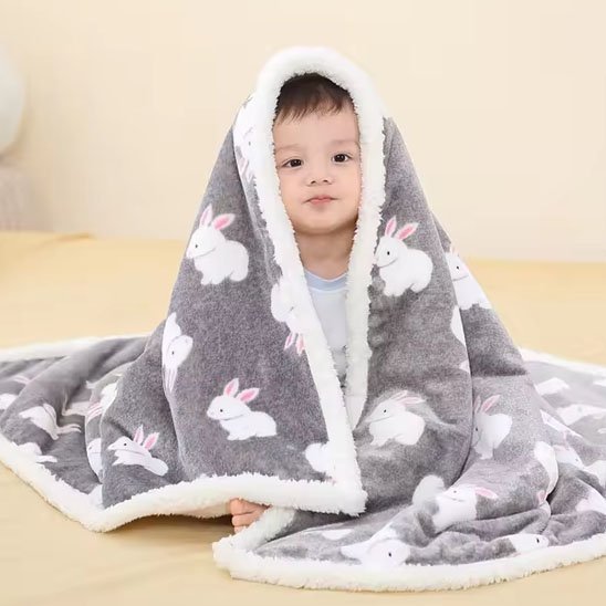 Couverture bébé | Ultra - douce en Coton Bio - Royaume de bébé