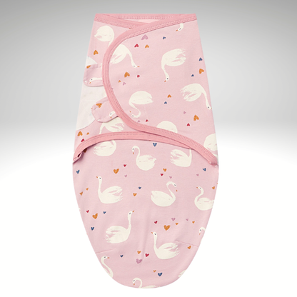 couverture emmaillotage sygne rose