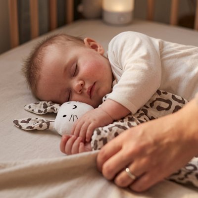 Doudou bebe calin leopard mignon