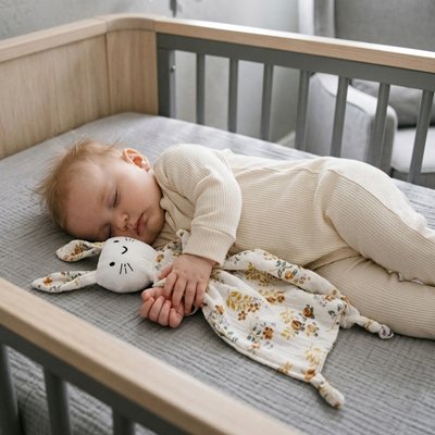 Doudou bebe petite fillette endormi