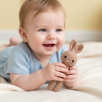 doudou lapin peluche sommeil bebe