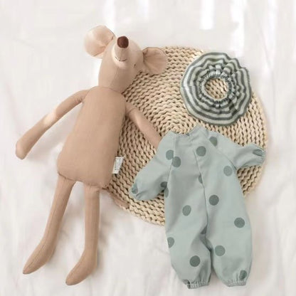 Doudou petit souris ce pyjama bleu