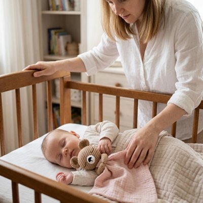 Doudou pour bébé calin rose