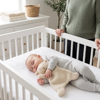 Doudou pour bebe maman contente de son tresor