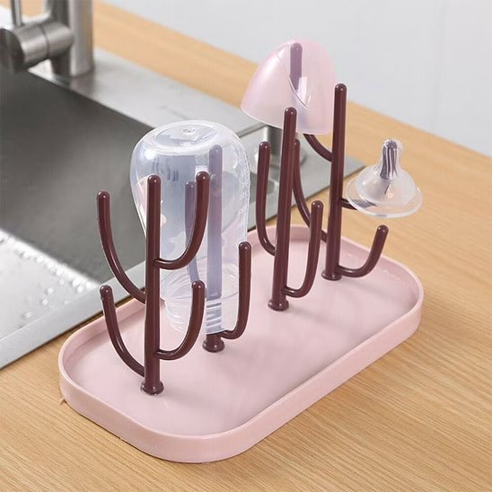 egouttoir biberon hygiene pratique cactus marron