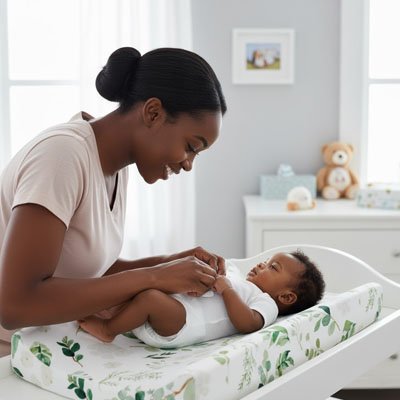 Housse matelas à langer 50x70 bebe alise 