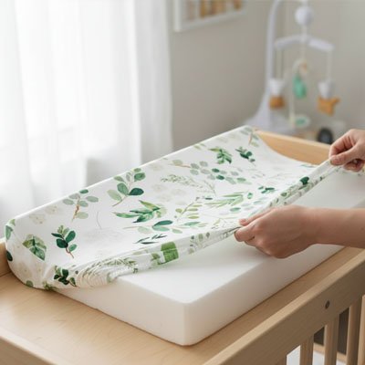 Housse matelas à langer 50x70 decore 