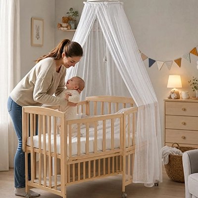 Moustiquaires lit bebe confortable