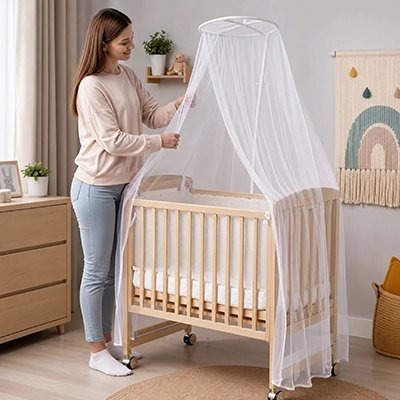 Moustiquaires lit bebe protecteur 