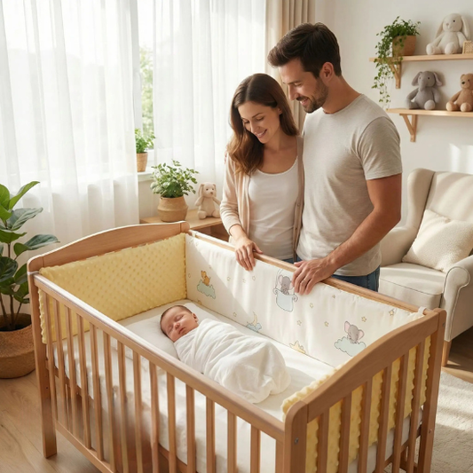 protection de lit bebe respirante tour de lit securise pour nourrisson