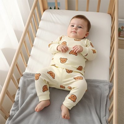 Pyjama bebe beige