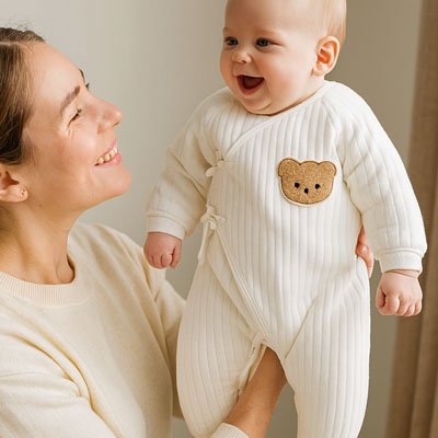 pyjama bebe fille mignonne contente 
