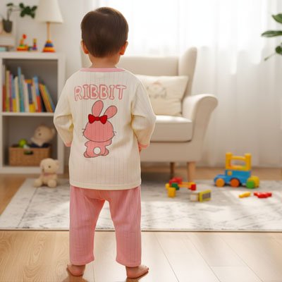 Pyjama bébé fille petit lapin
