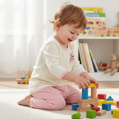Pyjama bébé fille petite fillette joue
