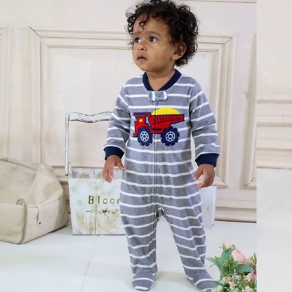 pyjama bebe garcon en coton bio confortable pour la nuit