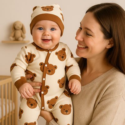 pyjama bebe garcon famille content 