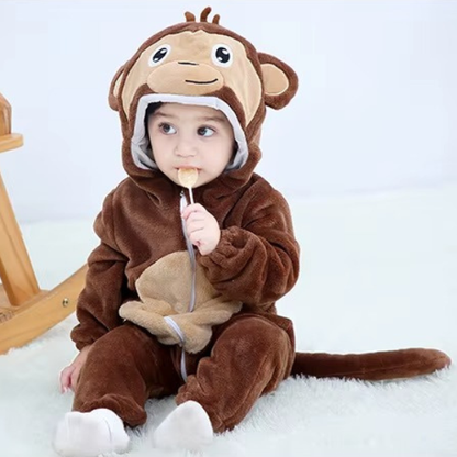 pyjama bebe garcon style jungle avec petit singe adorable