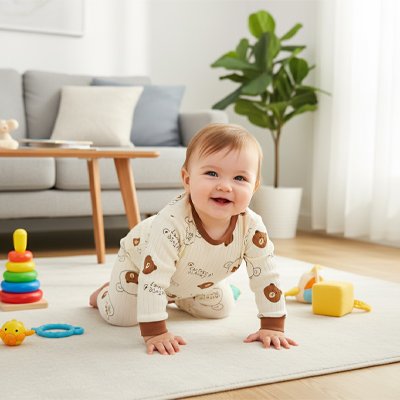 Pyjama bebe Marron 