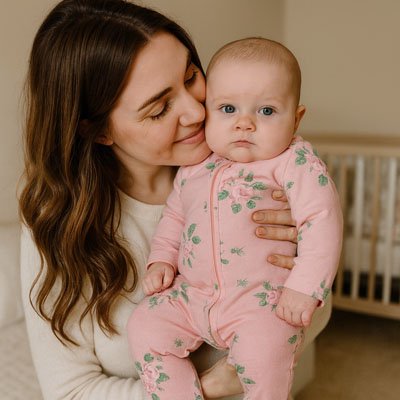 Pyjama bebe​ velour rose florès 