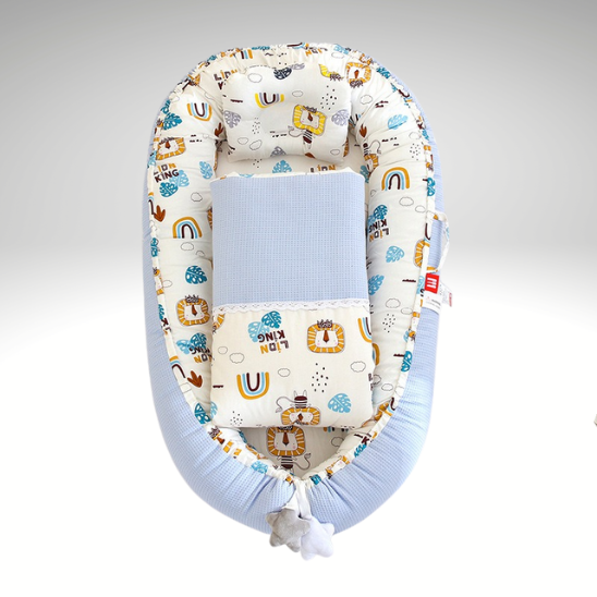reducteur de lit bebe en tissu doux
