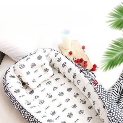 reducteur de lit gris pastel bibron