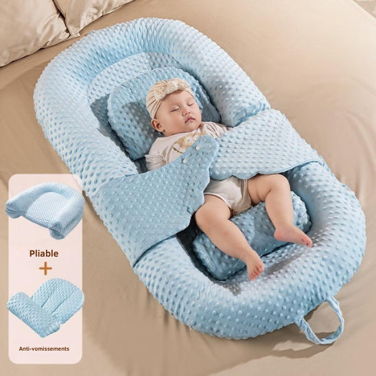 reducteur de lit pliable bleu confort