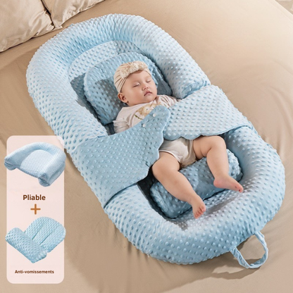 reducteur de lit pliable bleu confort