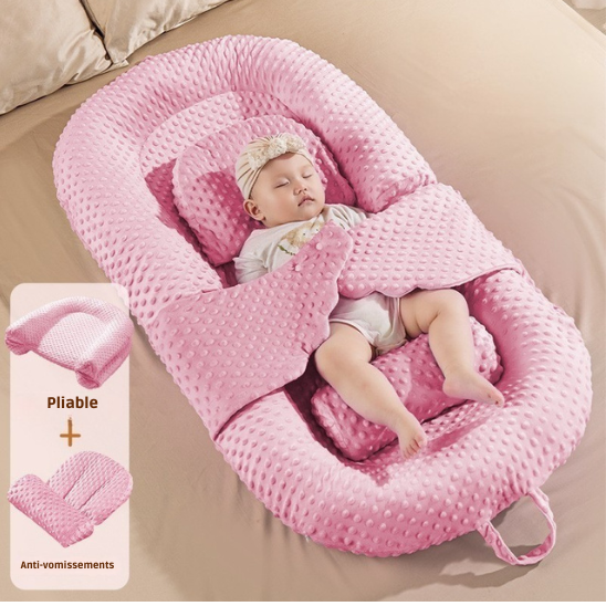 reducteur de lit pliable rose confort