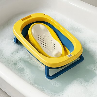 siege bain bebe securicomfort bleu marine