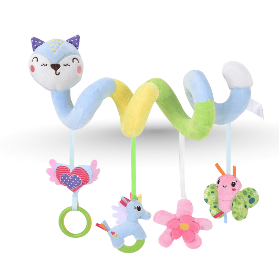 spirale dactivite bebe eveil colore bleu-