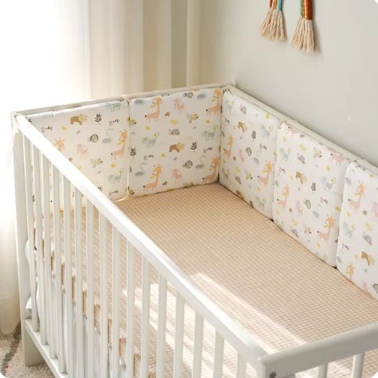 tour de lit bebe anti chocs motif jungle