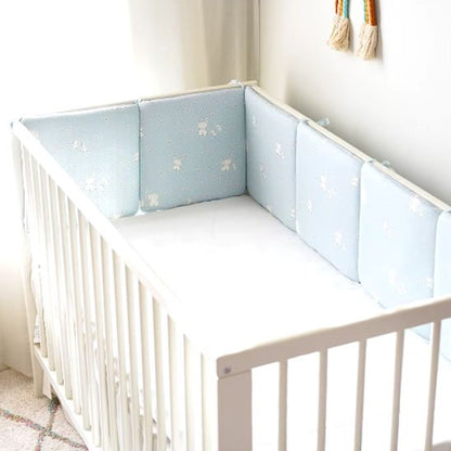 tour de lit bebe cocooning bleu