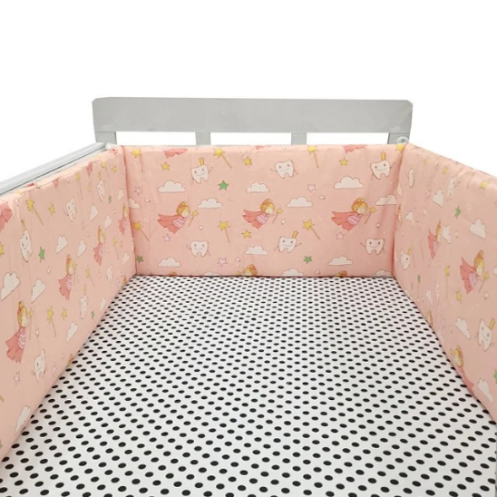 tour de lit bebe rose baton magic