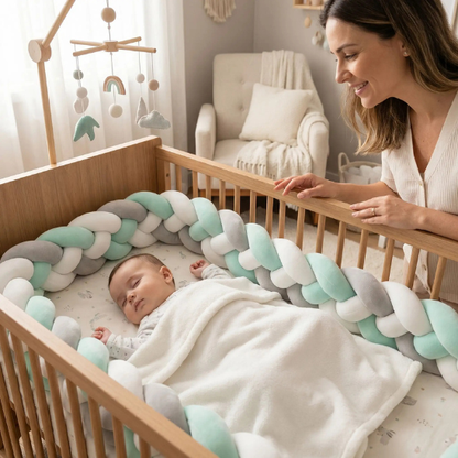 tour de lit bebe securisant quatre brins