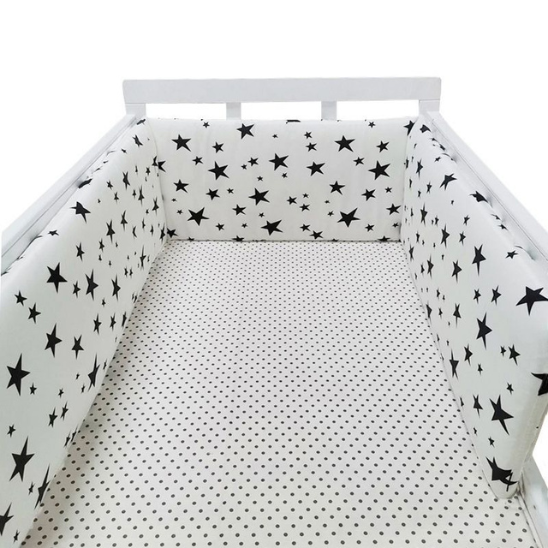 tour de lit blanc etoile noir